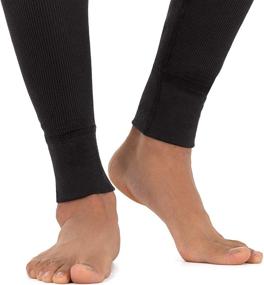 img 1 attached to 👖 Men's Eco-Friendly Waffle Thermal Long Johns Bottoms by Fruit of the Loom (1, 2, 3, and 4 Packs)