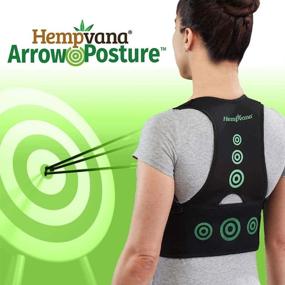 img 3 attached to 🌿 Hempvana Arrow Posture Corrector - Adjustable Upper Body Support for Slouching, Text Neck, and Hunching Over (L/XL)