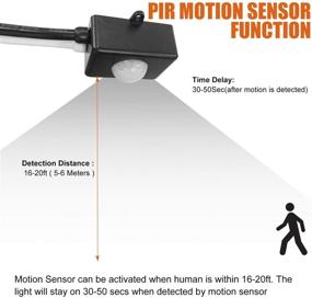 img 2 attached to Эффективный сенсорный выключатель Facon PIR: 12V DC, совместим с LED, светодиодными полосами, лампами накаливания и галогеновыми лампами (черный)