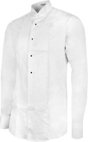 img 2 attached to 👔 Tuxedo Dress Shirt by Neil Allyn - High-Quality Cotton Men's Clothing and Shirts