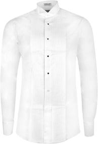 img 3 attached to 👔 Tuxedo Dress Shirt by Neil Allyn - High-Quality Cotton Men's Clothing and Shirts