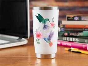 img 2 attached to Hummingbird Gifts Women Tumbler Coffee
