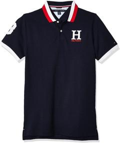 img 4 attached to 👕 Tommy Hilfiger Boys' Short Sleeve Stretch Ivy Polo Shirt with Signature Logo Embroidery