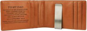 img 3 attached to 🎁 Dad's Birthday Graduation Gifts - Personalized Slim Clip Wallets, Card Cases & Money Organizers for Men