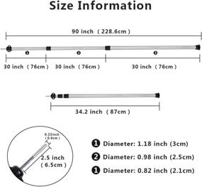 img 2 attached to 🏕️ Набор регулируемых тентовых штанг Weanas: легкие алюминиевые стержни для навесов и тарпа - идеальные заменители тентовых штанг для кемпинга, походов и пеших прогулок