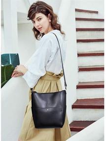 img 3 attached to 👜 BROMEN Designer Handbags & Wallets: Shoulder Crossbody Women's Handbags - Hobo Bags
