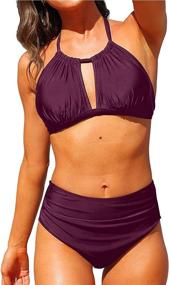 img 4 attached to 👙 Tempt Me Women's Swimsuit Swimwear - Waist-defining Beachwear