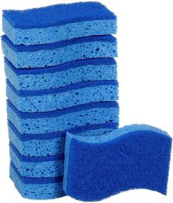 img 3 attached to Scotch-Brite Non-Scratch Scrub Sponges - Ideal for Dishwashing and Kitchen Cleaning, Pack of 9 Sponges