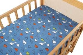 img 3 attached to 🦕 Dinosaur Pack n Play Stretchy Fitted Playard Sheet Set - 2 Pack, Ultra Soft Portable Mini Crib Sheets for Baby Boy Girl, Elephant Giraffe Frogs Design - by Knlpruhk