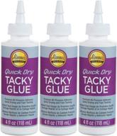 🧪 aleene's quick dry tacky glue - 3 pack, 4 fl oz each, for multiple uses logo