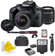 📸 canon eos 4000d dslr camera bundle: ef-s 18-55mm lens, case, 32gb sd card, and more for top-notch photography logo