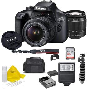 img 4 attached to 📸 Canon EOS 4000D DSLR Camera Bundle: EF-S 18-55mm Lens, Case, 32GB SD Card, and More for Top-Notch Photography