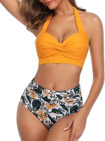 img 2 attached to Stunning Vintage Swimsuit: 👙 Tempt Me Women's Clothing Collection