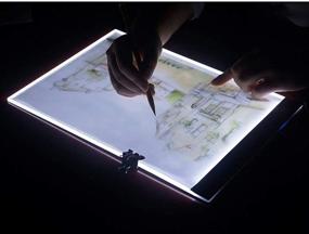 img 4 attached to 🎨 A4 LED Light Box Tracer: Portable Ultra-Thin USB Powered Artcraft Drawing Pad for Artists, Designers, and Animators - Dimmable & Portable with Brightness Control