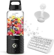 🍹 portable battery powered usb blender, popbabies personal smoothie blender for on-the-go, black логотип