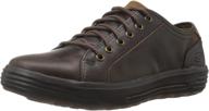 skechers porter ressen oxford chocolate men's fashion sneakers: stylish & comfortable shoes logo