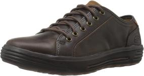 img 4 attached to Skechers Porter Ressen Oxford Chocolate Men's Fashion Sneakers: Stylish & Comfortable Shoes