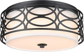 img 4 attached to Beionxii LED Ceiling Light - Dimmable Flush Mount 13 inch, 24W, 3000K Warm White - Ideal for Kitchen, Hallway, Bedroom - UL Listed