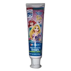 img 2 attached to 👑 Crest Pro-Health Stages, Disney Princess Toothpaste Bubble Gum 4.20 oz (Pack of 3) - Sparkling Dental Care for Kids with Magical Disney Princess Flavor!