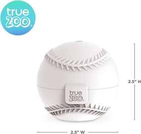 img 2 attached to 🍨 Premium Silicone Ice Sphere Mold - True Zoo Baseball Ice Maker, White - Set of 1 - Dishwasher Safe - Ice Cube Tray - Novelty Ice Mold