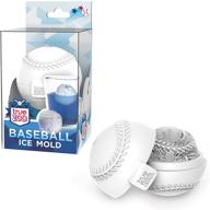 🍨 premium silicone ice sphere mold - true zoo baseball ice maker, white - set of 1 - dishwasher safe - ice cube tray - novelty ice mold logo