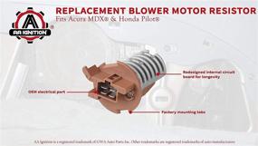 img 1 attached to 🔥 Heater Transistor - Replacement Rear Blower Motor Resistor - Replaces JA1626, 79330 S3V A51, 973-548, 4P1493, 79330S3VA51 - Compatible with Honda Pilot 2003-2008 & Acura MDX 2001