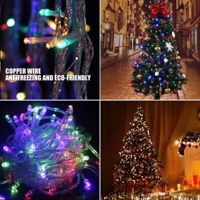 img 1 attached to 💡 Waterproof LED String Lights - 200 LEDs, 66ft/20M, 8 Flash Modes - Decorative Lighting for Kid's Bedroom, Wedding, Christmas Tree, Festival Party, Garden, Patio - Colorful Twinkle Fairy Lights