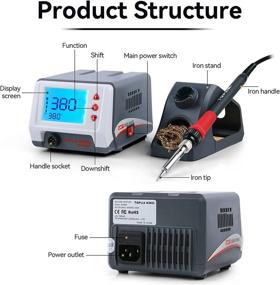 img 3 attached to 🔥 Soldering Iron with Temperature Protection: UNI T - Adjustable 356°F to 896°F