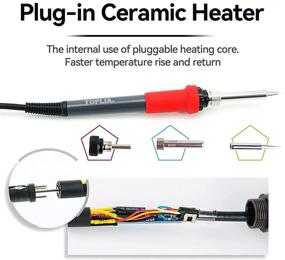 img 1 attached to 🔥 Soldering Iron with Temperature Protection: UNI T - Adjustable 356°F to 896°F