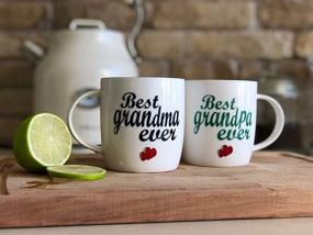 img 2 attached to 👴 Grandparents Triple Gifffted Mugs - Best Ever Grandma and Grandpa Coffee Cups | Gifts From Grandson, Granddaughter, Grandkids, Grandchildren | Perfect for Father's Day, Grandad, Christmas | V1