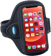 📱 tune belt ab86.1 cell phone armband holder for iphone 12 mini and se 2020 - water resistant sport band for running and working out (black): stay connected and fit! logo