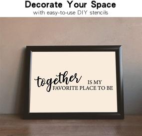 img 3 attached to 🎨 Reusable Word Stencil Set for DIY Wood Painting - Design Hilarious Family Signs with This Funny Stencil Kit - Set of 3 Individual Stencils for Home Decor & DIY Projects