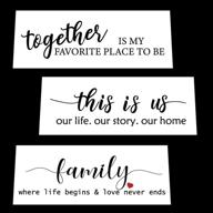 🎨 reusable word stencil set for diy wood painting - design hilarious family signs with this funny stencil kit - set of 3 individual stencils for home decor & diy projects logo