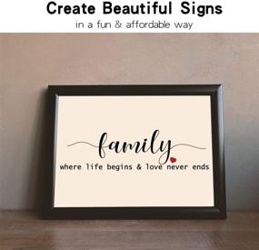 img 1 attached to 🎨 Reusable Word Stencil Set for DIY Wood Painting - Design Hilarious Family Signs with This Funny Stencil Kit - Set of 3 Individual Stencils for Home Decor & DIY Projects