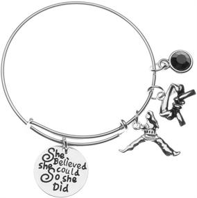 img 3 attached to 🥋 Sportybella Martial Arts Bracelet - Empowerment through She Believed She Could Martial Arts Black Belt Charm Bracelet - Perfect Karate, Judo, MMA, Taekwondo, or Jiu Jitsu Gift