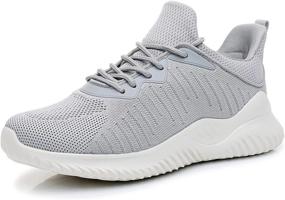 img 4 attached to 👟 Discover Comfort and Style with Akk Women's White Tennis Shoes: Perfect for Women's Active Lifestyle!