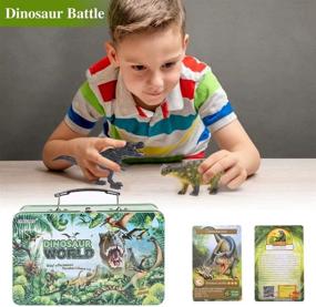 img 1 attached to 🦖 FAHZON Dinosaur Activity: Realistic and Educational Toy for Kids