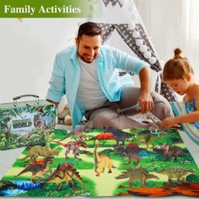 img 2 attached to 🦖 FAHZON Dinosaur Activity: Realistic and Educational Toy for Kids