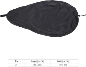 img 2 attached to 🛶 Vbestlife Adjustable Waterproof Kayak Cockpit Cover | Universal Fit Blocking Canoe Cockpit Protector | Black | Size M