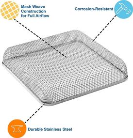 img 3 attached to 🔒 Protect Your Suburban 6 Gallon Flush Mount Water Heater with Halotronics RV Refrigerator/Furnace Vent Cover and Bug Insect Mesh Screen