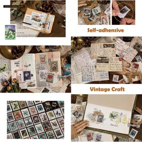 img 2 attached to 📮 Decorative Vintage Postage Stamp Stickers Set: 276 Pieces for Planners, Scrapbooking, Bullet Journaling, DIY Crafts, Calendars, Notebooks, and Travel Journals