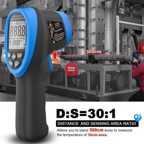 img 1 attached to 🌡️ ANNMETER AN-1500 Digital Infrared Thermometer - Non Contact High Temperature Gun: Infra Pyrometer Temp Gauge for Cooking, Kiln, HVAC -58~2732℉ Handheld IR Laser Reader (Not for Human Temp)