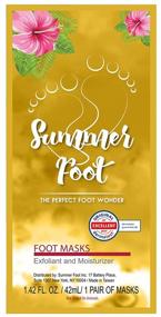 img 4 attached to 💎 Transform Your Feet with Summer Foot Premium Gold Edition Foot Mask - Exfoliating Peel & Callus Remover for Baby Soft Feet