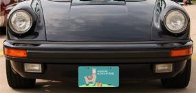 img 1 attached to Amcove Alpaca - Funny Llama Gift Decorative Car Front License Plate