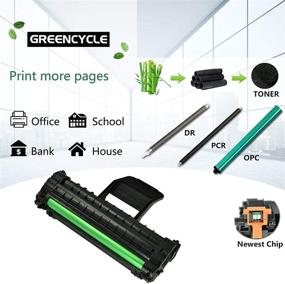 img 2 attached to 🖨️ GREENCYCLE 1 Pack ML2010 ML-2010 Black Toner Cartridge Replacement - Compatible with Samsung ML-1610 ML-1610R ML-1615 ML-2010 ML-2010D3 ML-2571N Laser Printer