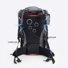 img 1 attached to Naturehike 45L Internal Frame Hiking Backpack - Ideal for Outdoor Camping, Travel, and Backpacking for Men