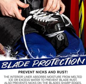 img 2 attached to 🔒 Ultimate Protection for NHL Ice Skates: Franklin Sports Ice Skate Blade Cover & Skate Guard