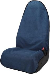 img 4 attached to Leader Accessories Waterproof One Towel Seat Cover For Car Truck Front Seat Deep Blue Machine Washable - After The Gym