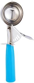 img 2 attached to 🍪 2 oz Portion Scoop - #16 Disher, Cookie Scoop, Food Scoop - Portion Control - Blue Handle - 18/8 Stainless Steel