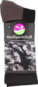 img 3 attached to 🧦 MadSportsStuff Player on Camo Background Lacrosse Socks: Vibrant Crew Socks for Enhanced Performance (Multiple Colors)